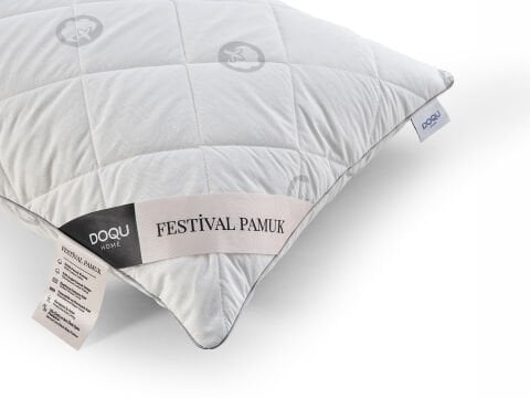 Festival-Baumwollkissen 50 x 70 cm - Weiß