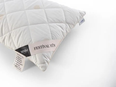 Festival-Wollkissen 50 x 70 cm - Weiß