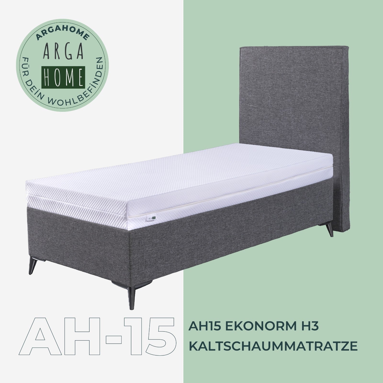 AH15 EKONORM H3 cold foam mattress, 15 cm height