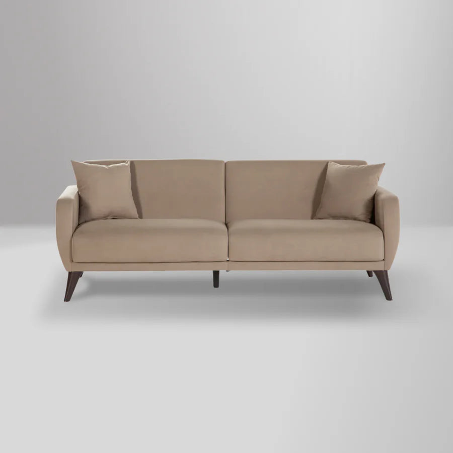 Flexy 3-seater sofa bed with sleeping function, bed storage & water-repellent fabric – modern, space-saving, couch for guest rooms, children's rooms & small spaces