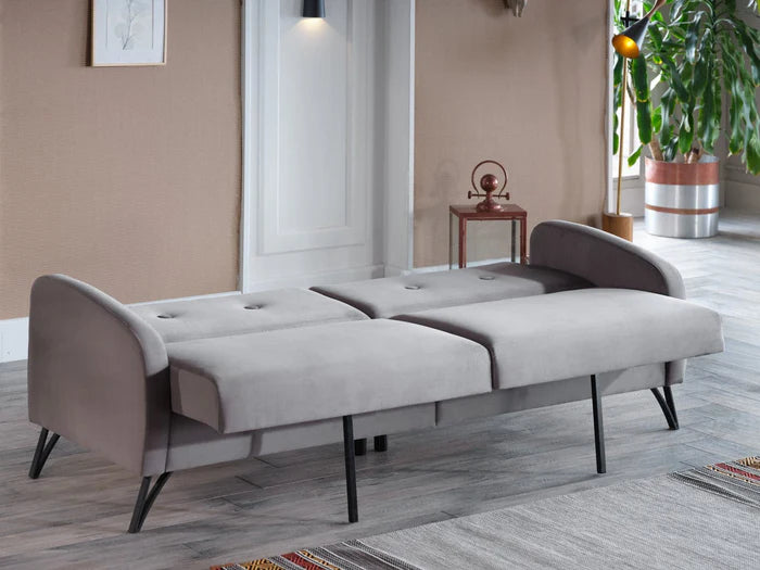 Juniper 3-Sitzer Schlafsofa mit Bettkasten und Schlaffunktion – Stilvolles Design,Schlaf Couch ideal für kleine Räume und als Gästebett