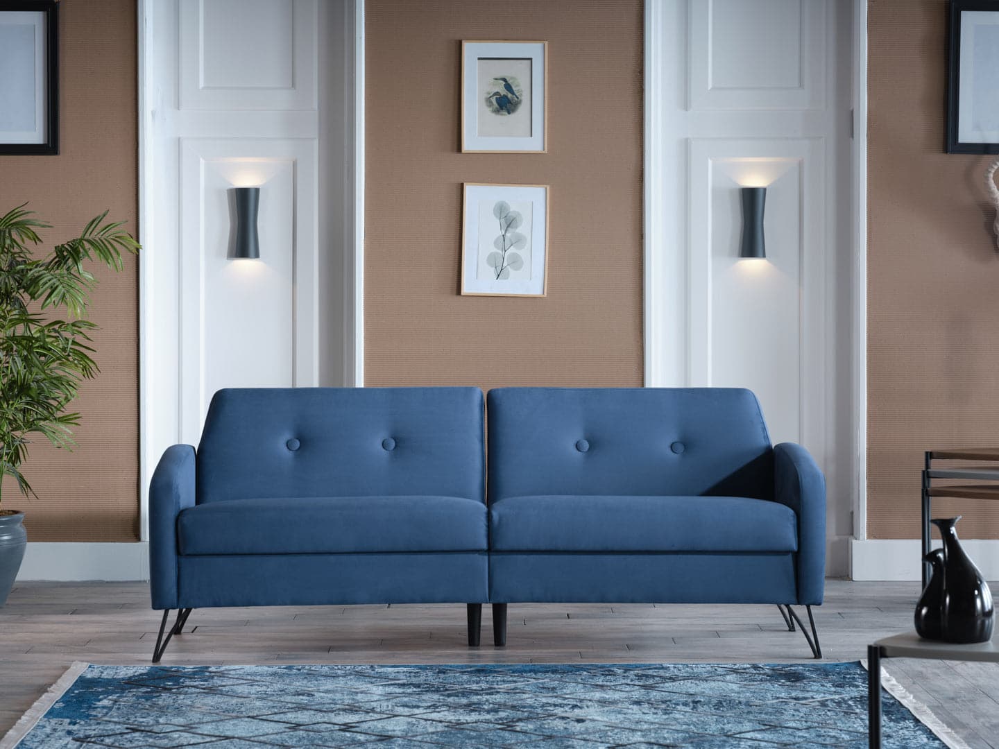 Juniper 3-Sitzer Schlafsofa mit Bettkasten und Schlaffunktion – Stilvolles Design,Schlaf Couch ideal für kleine Räume und als Gästebett
