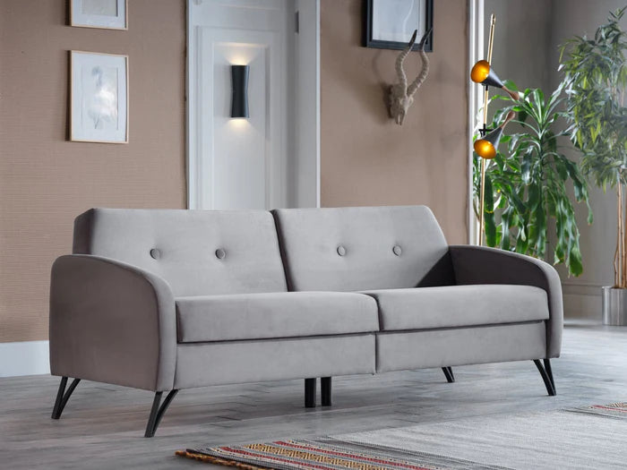 Juniper 3-Sitzer Schlafsofa mit Bettkasten und Schlaffunktion – Stilvolles Design,Schlaf Couch ideal für kleine Räume und als Gästebett