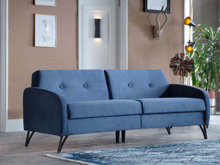 Juniper 3-Sitzer Schlafsofa mit Bettkasten und Schlaffunktion – Stilvolles Design,Schlaf Couch ideal für kleine Räume und als Gästebett