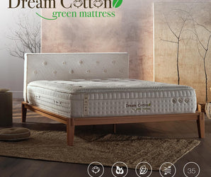 Ah35 Flexy box spring bed with Cotton Dream Green mattress 160X200
