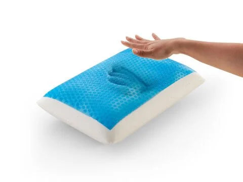 Viscojel-Kissen 60 x 40 + 15 cm - Weiß