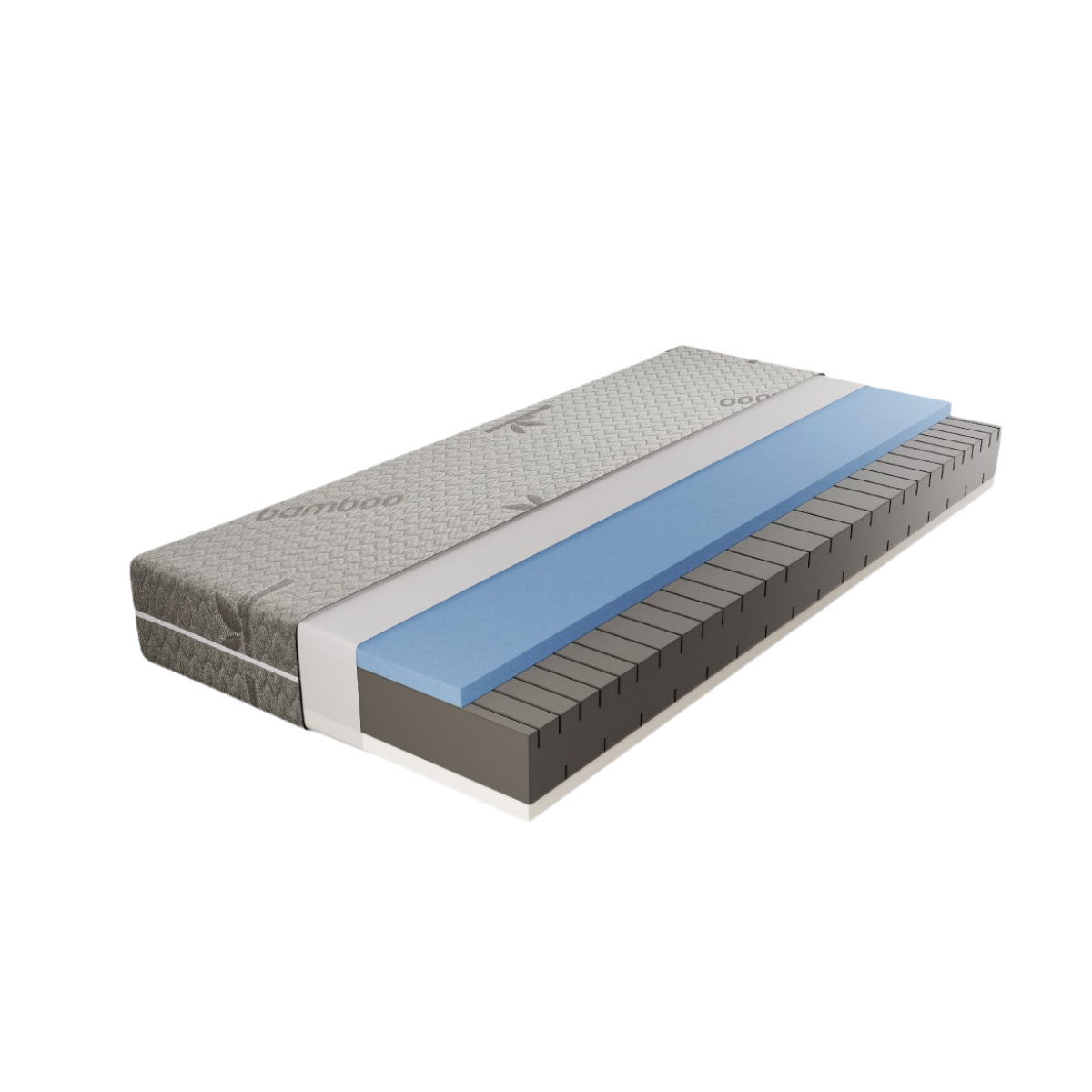 AH24 Milano Wendematratze 24 cm – Visco Memory Foam & Gel-Komfortschaum | Bamboo Bezug