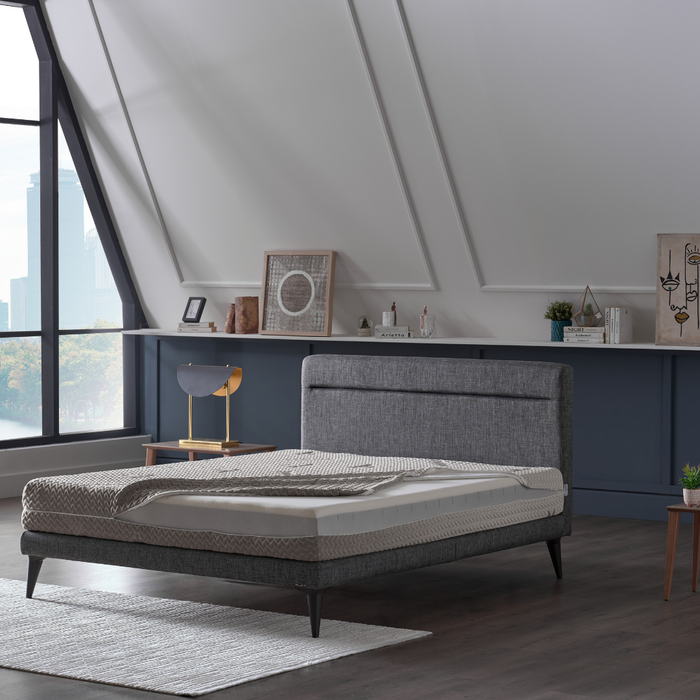 AH24 BAMBOO Matratze Premium Gelschaum & Visco Memory Foam, 2 Liegeseiten