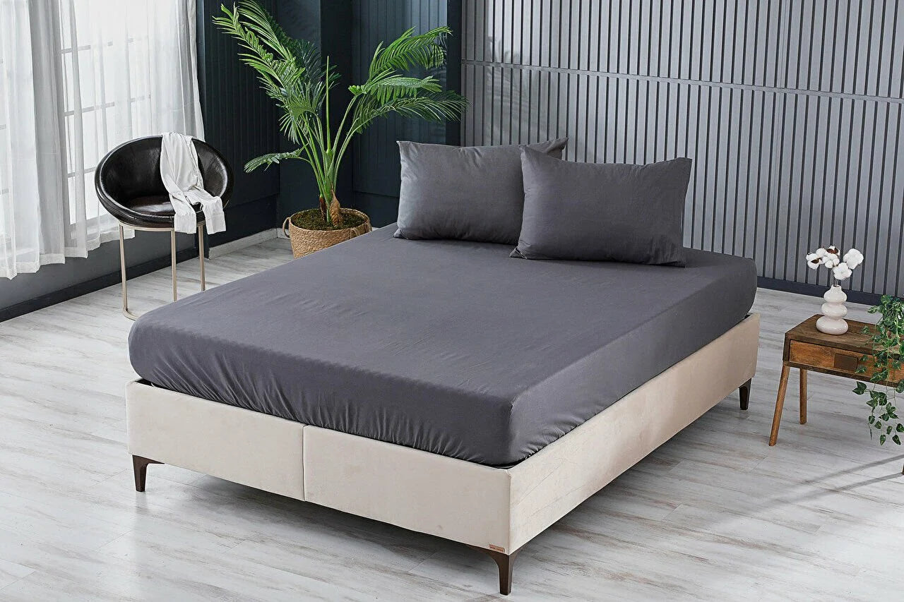 Colourful fitted sheet 100% cotton fitted sheet, up to 35 cm mattress height -