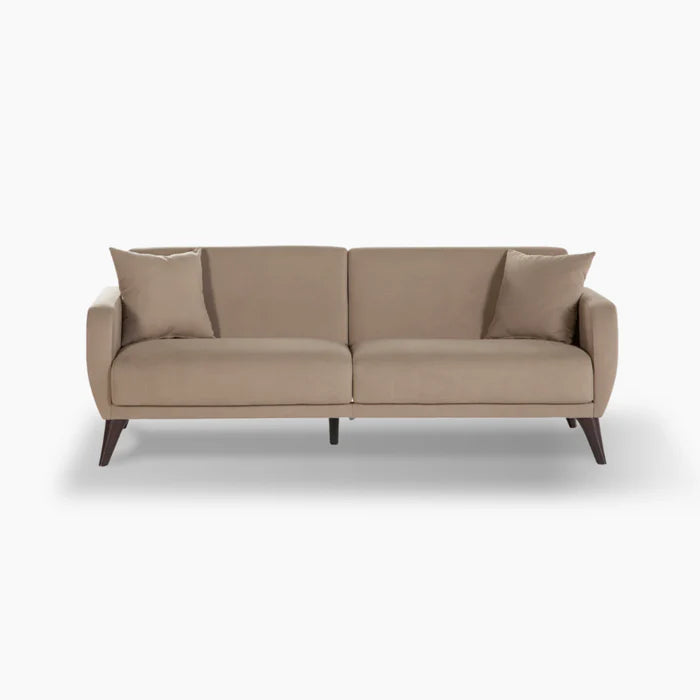 Flexy Schlafsofa 3-Sitzer mit Schlaffunktion, Bettkasten & wasserabweisendem Stoff – Modern, platzsparend, Couch für Gästezimmer Kinderzimmer & kleine Räume