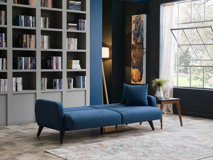 Flexy Schlafsofa 3-Sitzer mit Schlaffunktion, Bettkasten & wasserabweisendem Stoff – Modern, platzsparend, Couch für Gästezimmer Kinderzimmer & kleine Räume