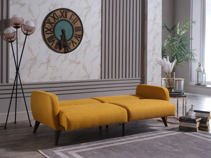 Flexy Schlafsofa 3-Sitzer mit Schlaffunktion, Bettkasten & wasserabweisendem Stoff – Modern, platzsparend, Couch für Gästezimmer Kinderzimmer & kleine Räume