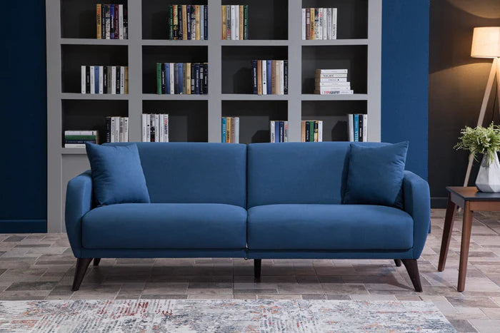 Flexy Schlafsofa 3-Sitzer mit Schlaffunktion, Bettkasten & wasserabweisendem Stoff – Modern, platzsparend, Couch für Gästezimmer Kinderzimmer & kleine Räume