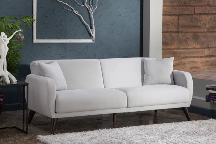 Flexy Schlafsofa 3-Sitzer mit Schlaffunktion, Bettkasten & wasserabweisendem Stoff – Modern, platzsparend, Couch für Gästezimmer Kinderzimmer & kleine Räume