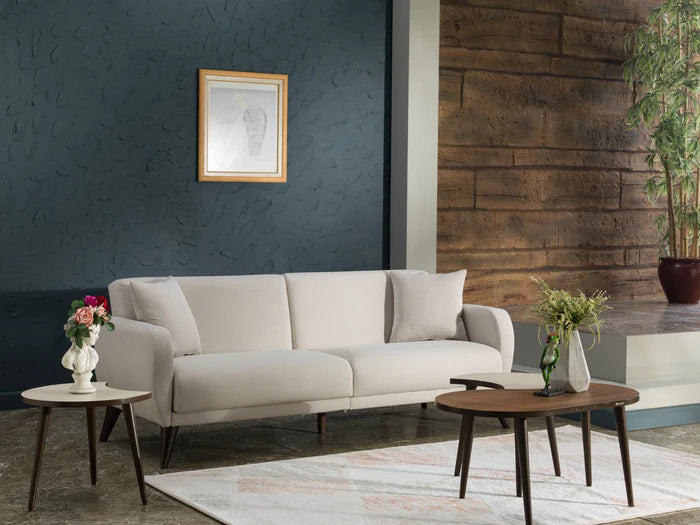 Flexy Schlafsofa 3-Sitzer mit Schlaffunktion, Bettkasten & wasserabweisendem Stoff – Modern, platzsparend, Couch für Gästezimmer Kinderzimmer & kleine Räume
