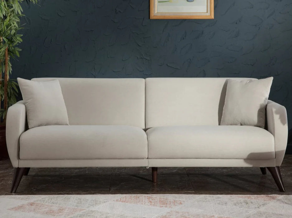 Flexy Schlafsofa 3-Sitzer mit Schlaffunktion, Bettkasten & wasserabweisendem Stoff – Modern, platzsparend, Couch für Gästezimmer Kinderzimmer & kleine Räume