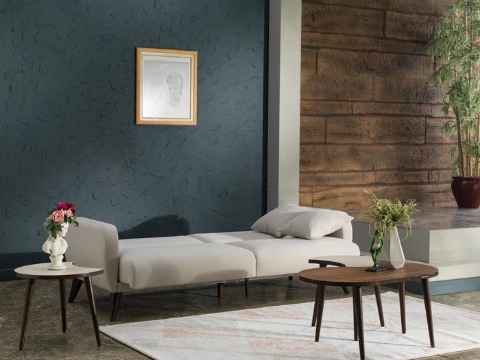 Flexy Schlafsofa 3-Sitzer mit Schlaffunktion, Bettkasten & wasserabweisendem Stoff – Modern, platzsparend, Couch für Gästezimmer Kinderzimmer & kleine Räume