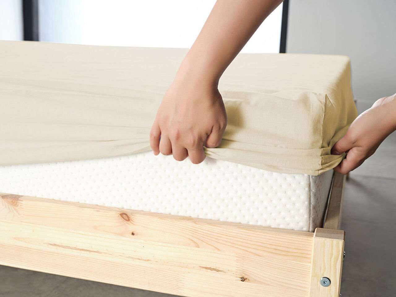 New Cotton Spannbettlaken 100% Baumwolle Spannbetttuch, bis 40 cm Matratzenhöhe  - - ARGAHOME