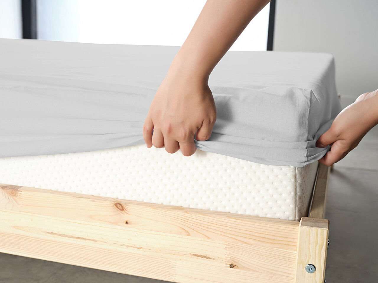 New Cotton Spannbettlaken 100% Baumwolle Spannbetttuch, bis 40 cm Matratzenhöhe  - - ARGAHOME