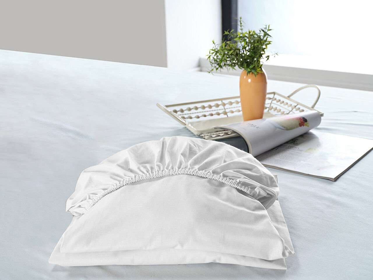 New Cotton Spannbettlaken 100% Baumwolle Spannbetttuch, bis 40 cm Matratzenhöhe  - - ARGAHOME