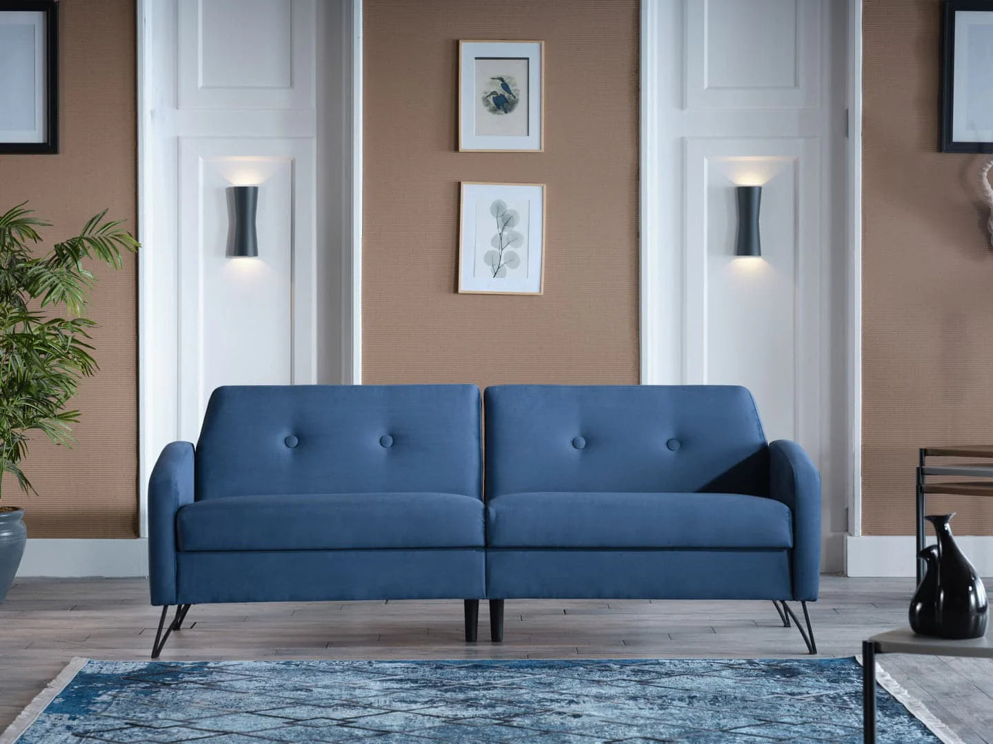Juniper 3-Sitzer Schlafsofa mit Bettkasten und Schlaffunktion – Stilvolles Design,Schlaf Couch ideal für kleine Räume und als Gästebett