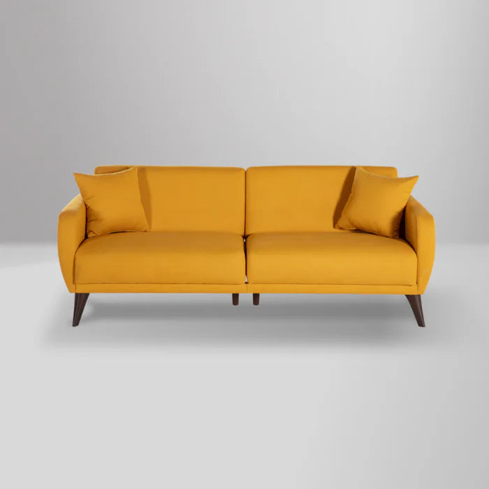 Flexy Schlafsofa 3-Sitzer mit Schlaffunktion, Bettkasten & wasserabweisendem Stoff – Modern, platzsparend, Couch für Gästezimmer Kinderzimmer & kleine Räume