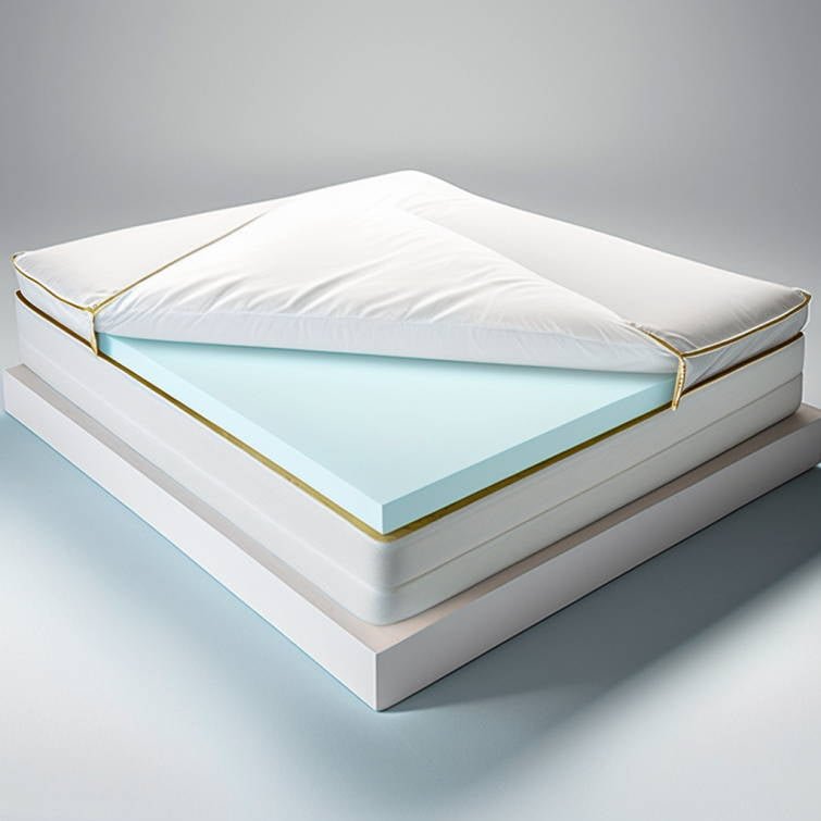 Topper für Matratzen, Boxspringbetten, Schlafsofas, Visco - Matratzenauflage, ARGAHOME, 5 cm hoch, Viscoschaum, (H2, H3, Visco Memory-Foam, Optimale Druckentlastung, - ARGAHOME